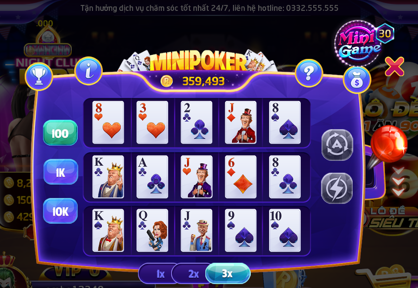 Cách chơi Mini Poker đơn giản, dễ trúng nhất tại RikVIP