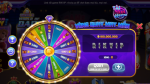 Trúng quà khủng với Vòng quay may mắn tại Rikvip